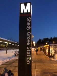 Outside of Shady Grove Station